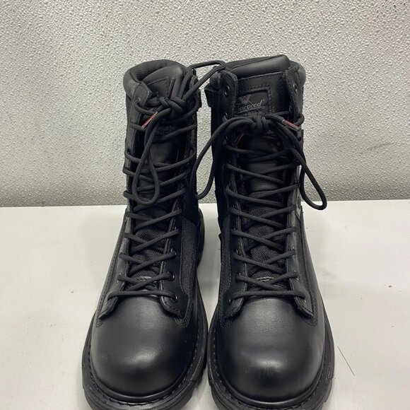 NEW THOROGOOD Men\'s Black Tactical Work Boots – Zip-Up – Size 9